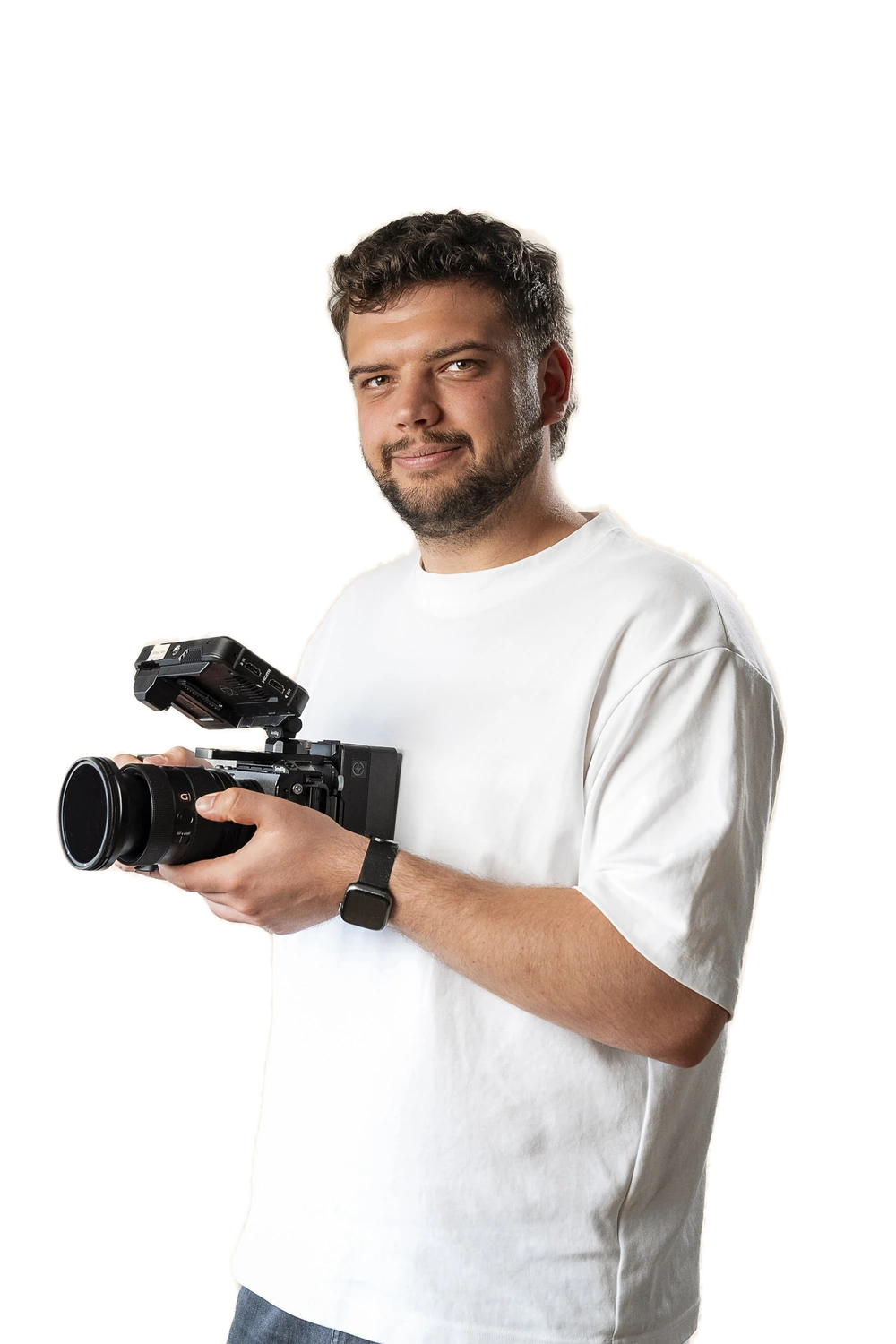 Lukas Nimtz mit Kamera